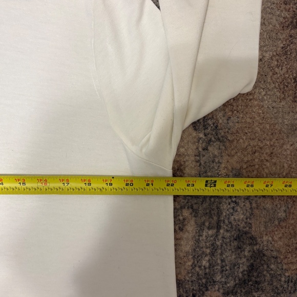 J. Crew Women's Long-Sleeve Super-Comfy Crewneck Tee Shirt Top XXL/2XL Cream - Picture 7 of 9